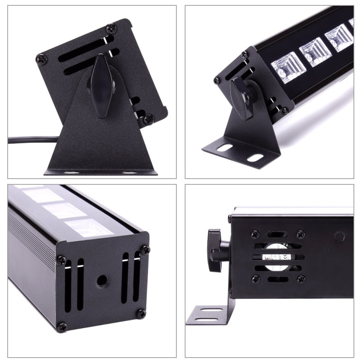 U`King ZQ-B195 18W 360 Degree Stage Light, 6 LEDs UV Blacklight AC 110-240V, EU Plug