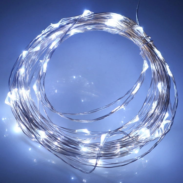 10m 5VMN 6W 500LM LED Silver String Light, USB Powered SMD-0603 Festival Lamp / Decoration Light Strip