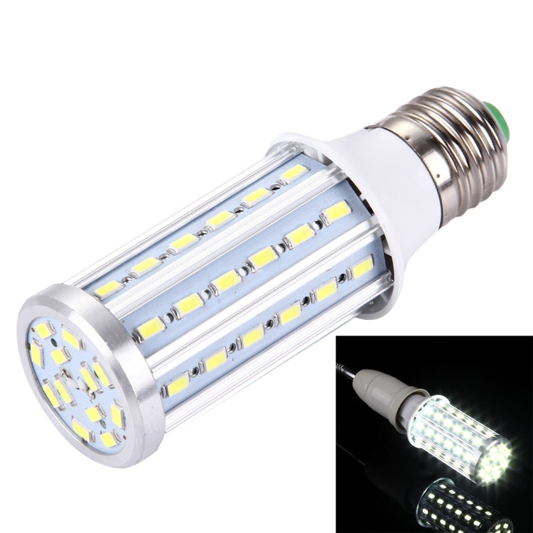 15W Aluminum Corn Light Bulb, E27 1280LM 60 LED SMD 5730, AC 85-265V