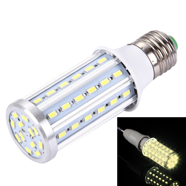 15W Aluminum Corn Light Bulb, E27 1280LM 60 LED SMD 5730, AC 85-265V