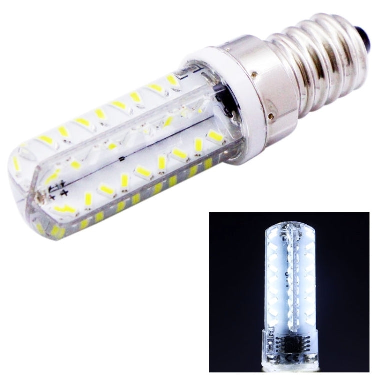 E14 3.5W 200-230LM  Corn Light Bulb, 72 LED SMD 3014, Adjustable Brightness, AC 110V