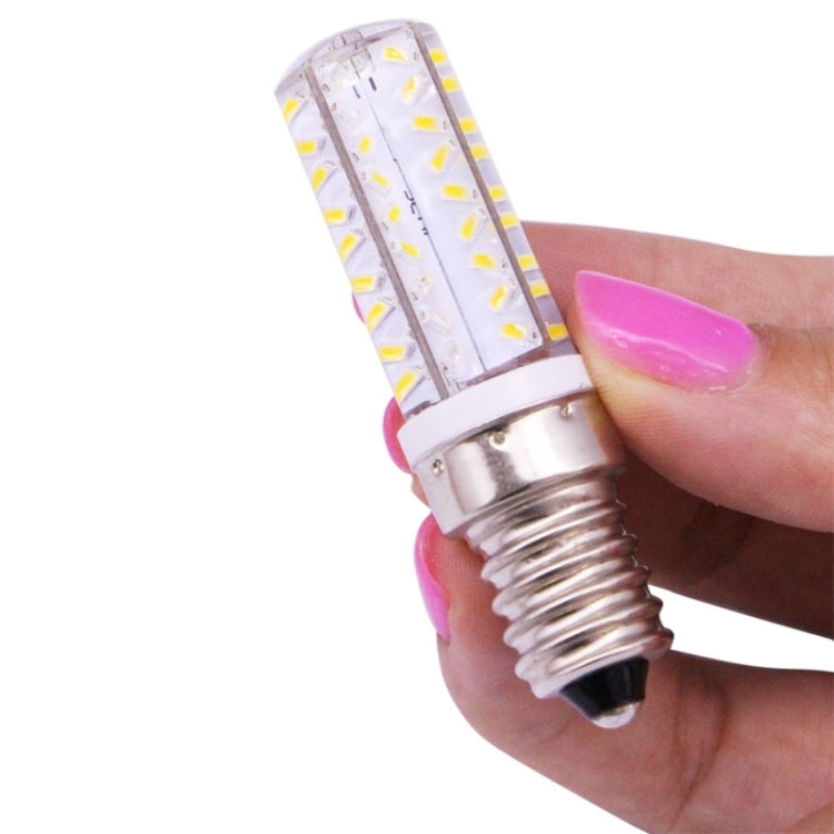 E14 3.5W 200-230LM  Corn Light Bulb, 72 LED SMD 3014, Adjustable Brightness, AC 110V