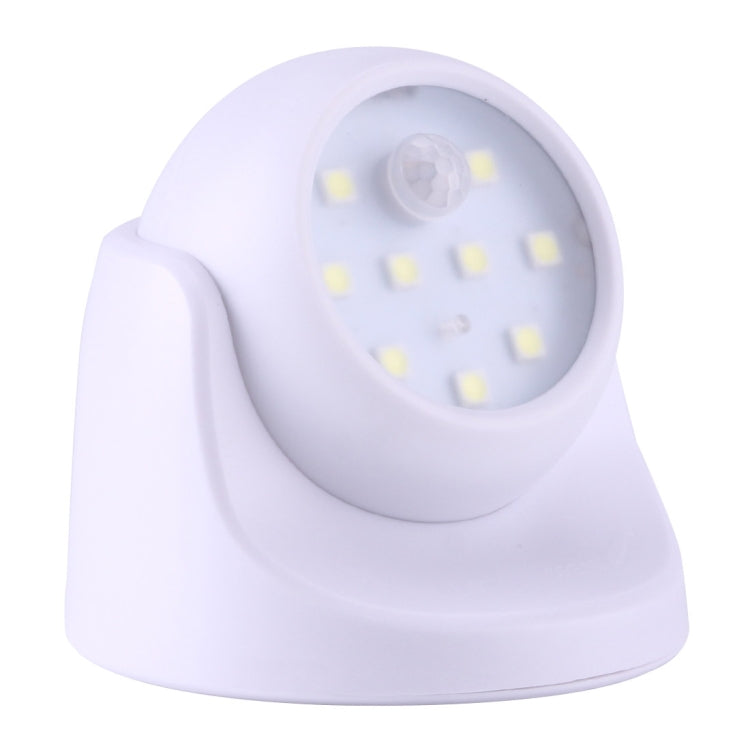 MM3W1 3W White Light PIR Motion Sensor Detector Security Lamp , 9 LEDs 240 LM 6000K 360 Degrees Rotation Wireless Motion Sensor Wardrobe Light / Night Light / Wall Lamp for bedroom, living room, bathroom, aisle