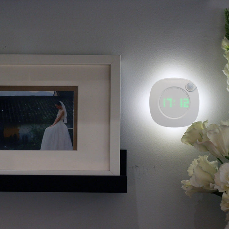 Intelligent Rotation Clock USB Charging LED PIR Sensor Night Light
