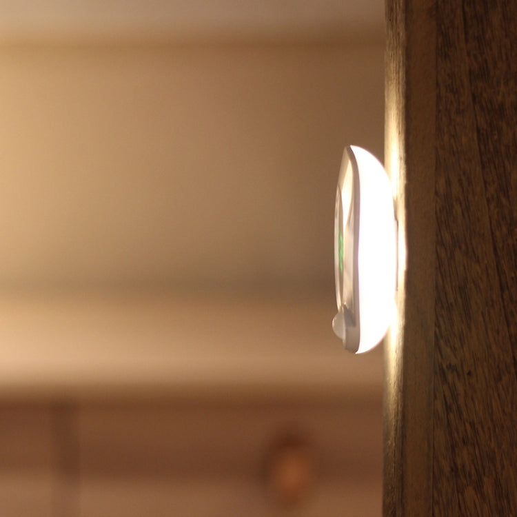 Intelligent Rotation Clock USB Charging LED PIR Sensor Night Light