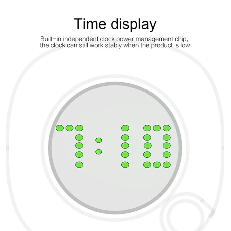 Intelligent Rotation Clock USB Charging LED PIR Sensor Night Light