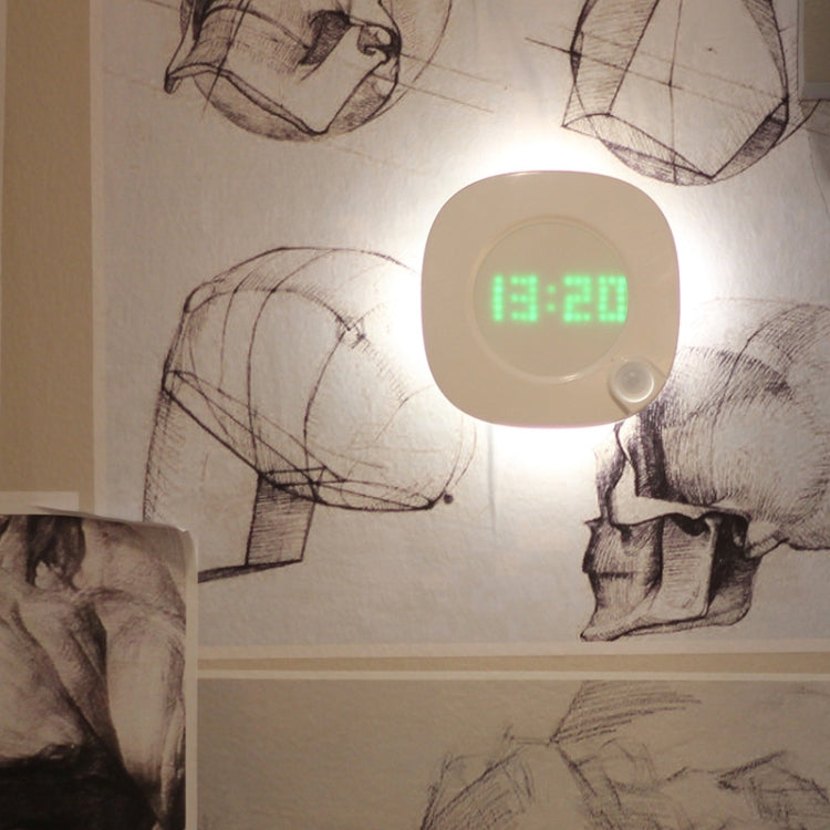 Intelligent Rotation Clock USB Charging LED PIR Sensor Night Light