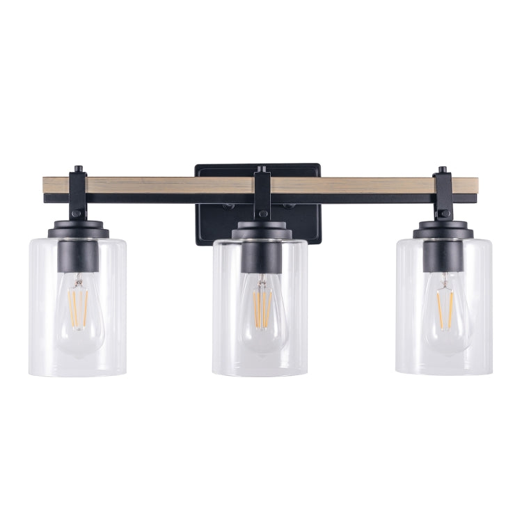 [US Warehouse] 3 Heads Modern Glass Dressing Table Mirror Front Light Lamps and Lanterns, without Bulb