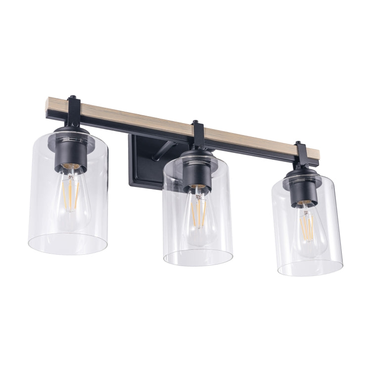 [US Warehouse] 3 Heads Modern Glass Dressing Table Mirror Front Light Lamps and Lanterns, without Bulb