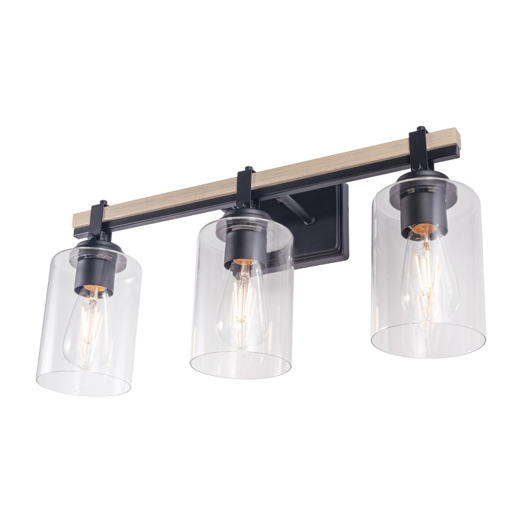 [US Warehouse] 3 Heads Modern Glass Dressing Table Mirror Front Light Lamps and Lanterns, without Bulb