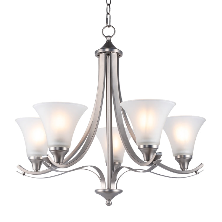 [US Warehouse] 5-Light Shape Glass Kitchen Branch Pendant Lamps and Lanterns without Bulb