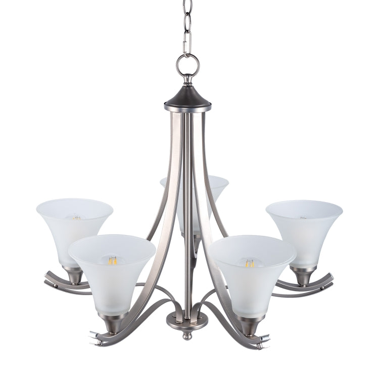 [US Warehouse] 5-Light Shape Glass Kitchen Branch Pendant Lamps and Lanterns without Bulb