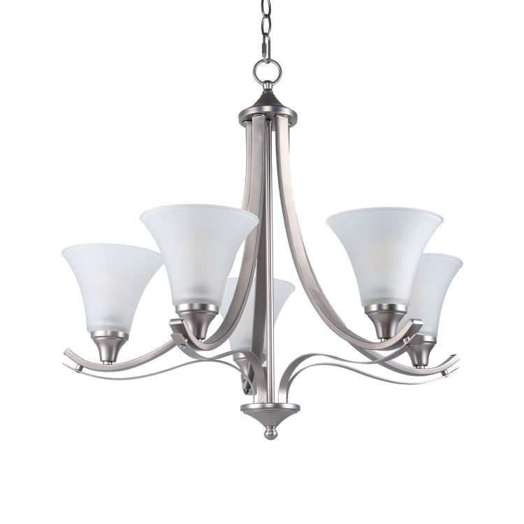[US Warehouse] 5-Light Shape Glass Kitchen Branch Pendant Lamps and Lanterns without Bulb