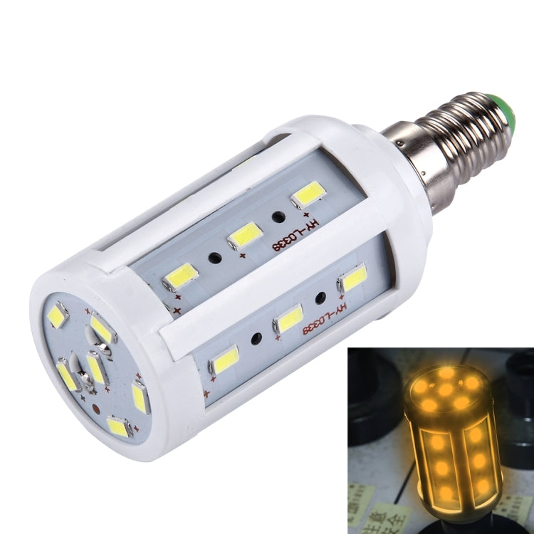 5W PC Case Corn Light Bulb, E14 380LM 24 LED SMD 5730, AC 85-265V