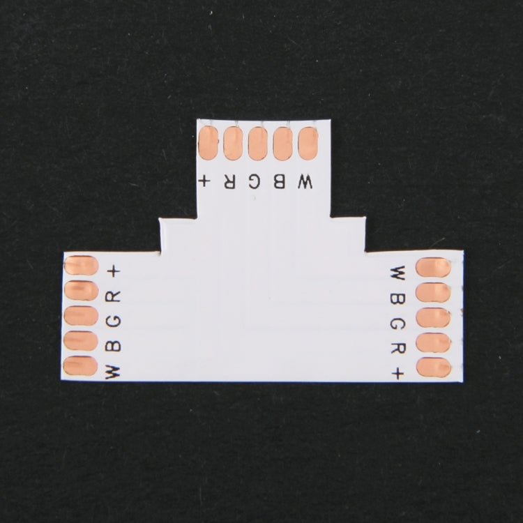 10 PCS 10mm 5 Pin T Type Connector FPC Board for RGBW LED Strip