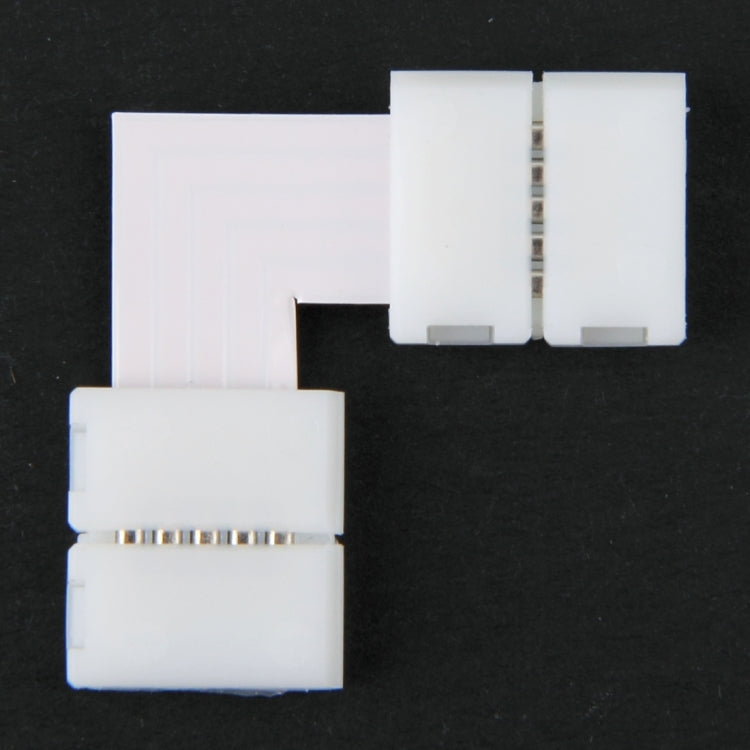 10 PCS 10mm 5 Pin L Type FPC Board Connector with Plastic Clip for RGBW LED Strip