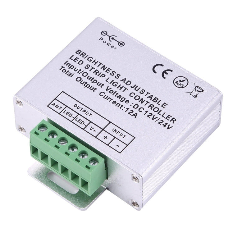 SX-022RF Single Channel RF Wireless LED Strip Controller with 5 Keys Half-touch Remote Control,  DC 12-24V
