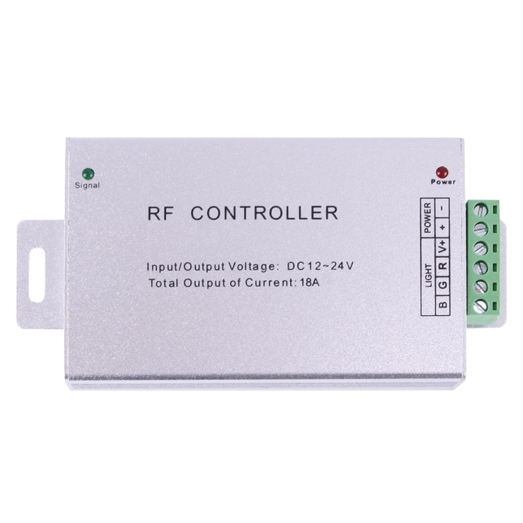 SX-051RF RF LED Aluminum Casing Remote Controller with 24 Keys RF Remote Control, DC 12-24V