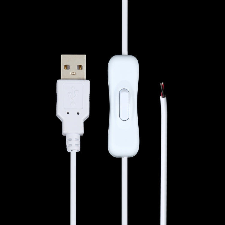USB Electrical Connector Power Cable for LED Light Bar, with Switch, Cable Length: 1m