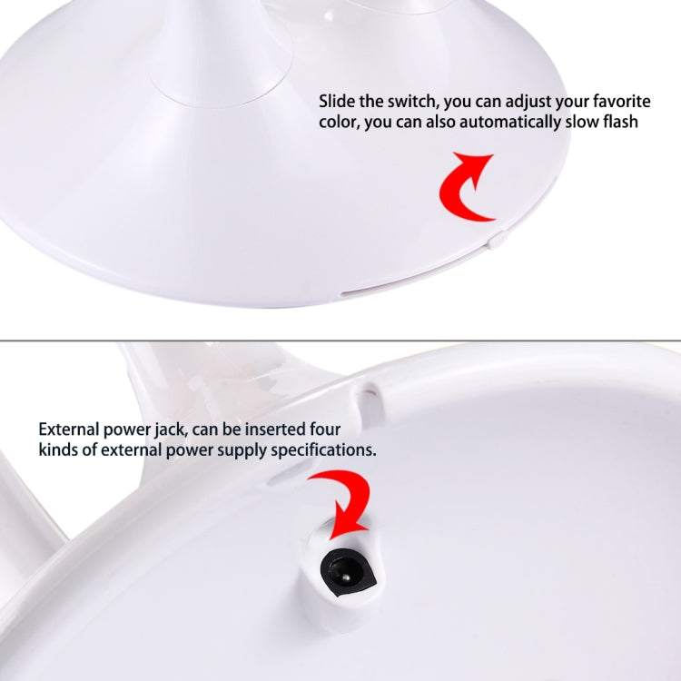 Mushroom Shape LED Colorful Gradient Light, Magic Night Light Innovation Fluorescent Bedside Lamp, AC 100-240V