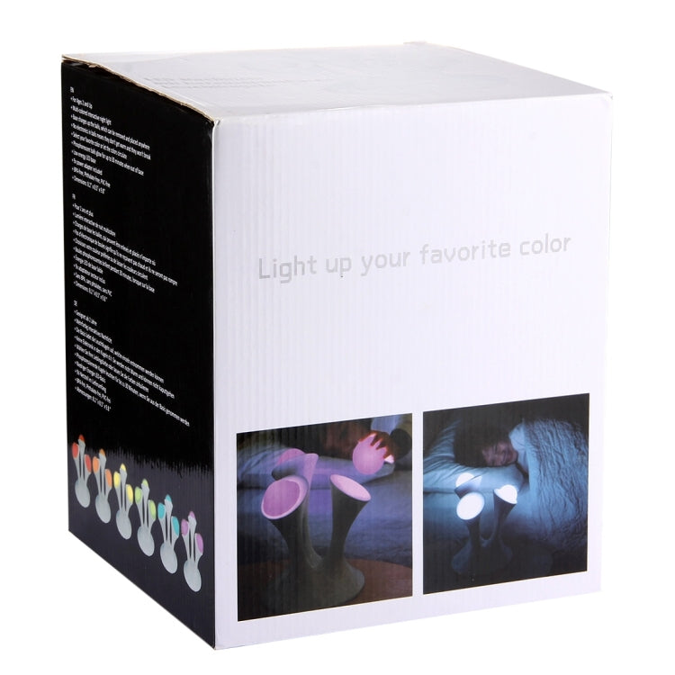 Mushroom Shape LED Colorful Gradient Light, Magic Night Light Innovation Fluorescent Bedside Lamp, AC 100-240V