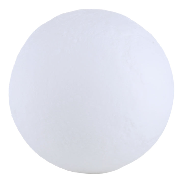 8cm Touch Control 3D Print Moon Lamp , USB Charging 16-color Changing LED Energy-saving Night Light with Wooden Holder Base & Remote Control