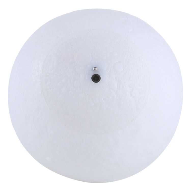 8cm Touch Control 3D Print Moon Lamp , USB Charging 16-color Changing LED Energy-saving Night Light with Wooden Holder Base & Remote Control