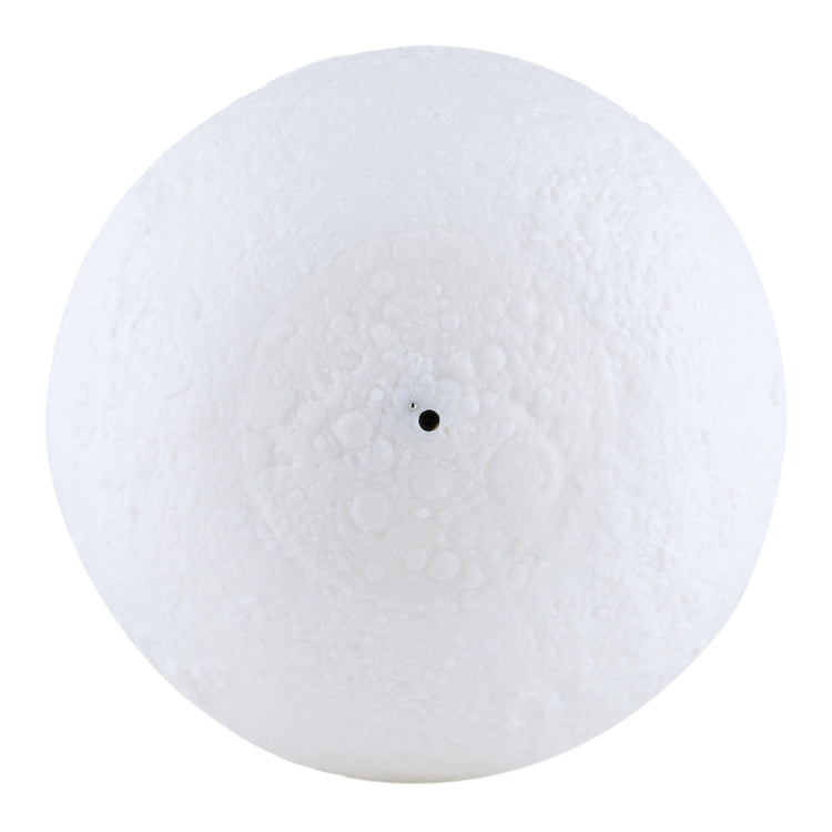 15cm Touch Control 3D Print Moon Lamp, USB Charging 16-color Changing LED Energy-saving Night Light with Wooden Holder Base & Remote Control