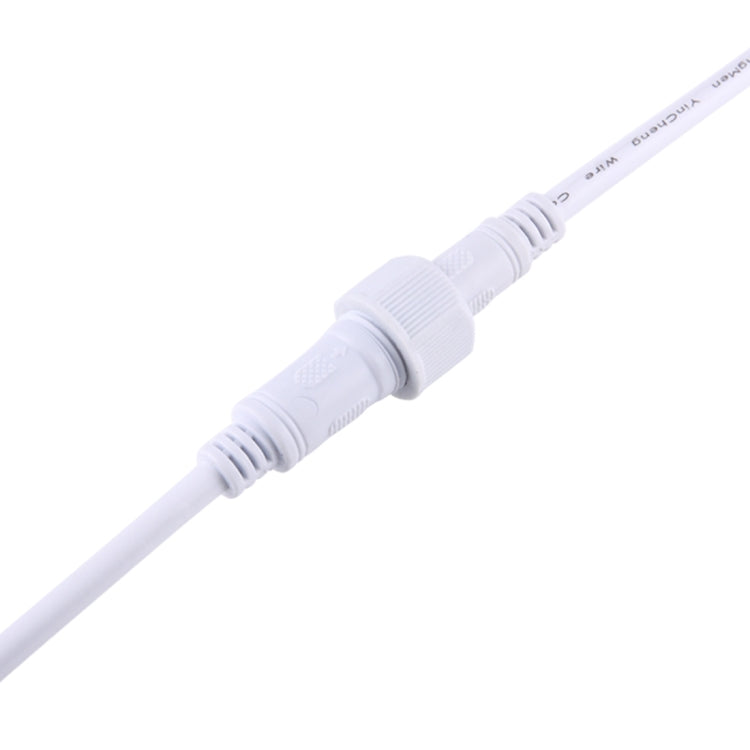 5 Pairs 5A 2 Pin 18AWG / 0.75mm Male to Female Waterproof Wire Connector Cable(White)