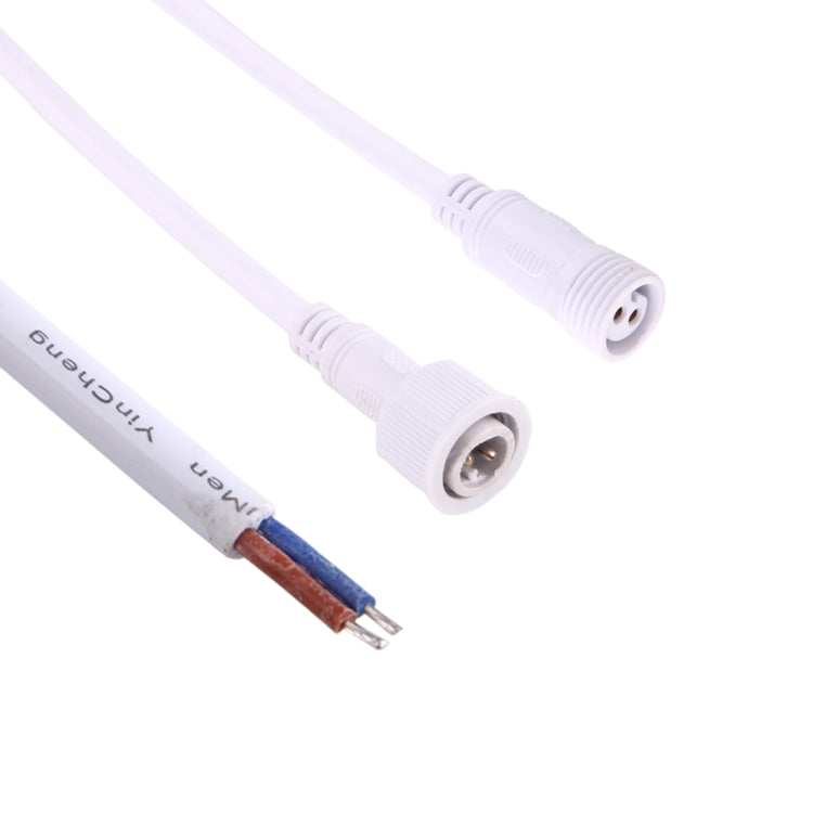 5 Pairs 5A 2 Pin 18AWG / 0.75mm Male to Female Waterproof Wire Connector Cable(White)