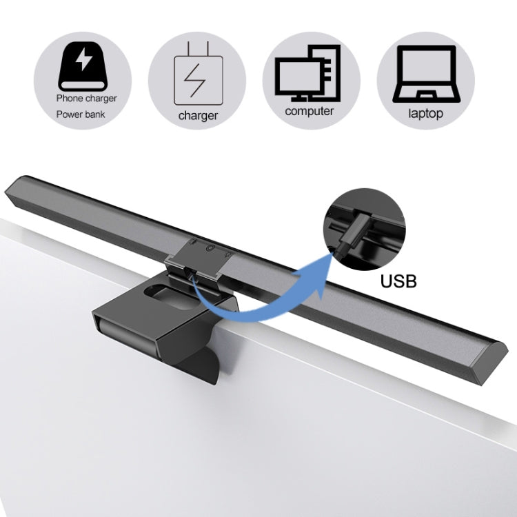 Computer Monitor Light Bar USB Stepless Dimming Screen Hanging Light, Size: 44.6x8.4x4cm
