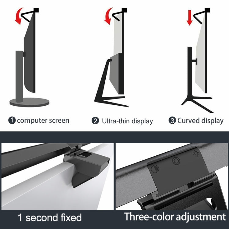 Computer Monitor Light Bar USB Stepless Dimming Screen Hanging Light, Size: 44.6x8.4x4cm