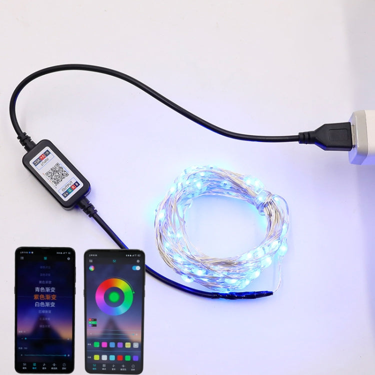 2m 20 LEDs USB Bluetooth Music RGB Light