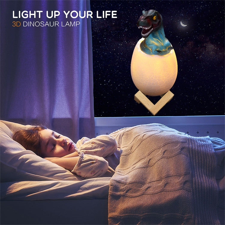 Tyrannosaurus Shape Creative Touch 3D Decorative Night Light, 16-color Patting Remote Control Version