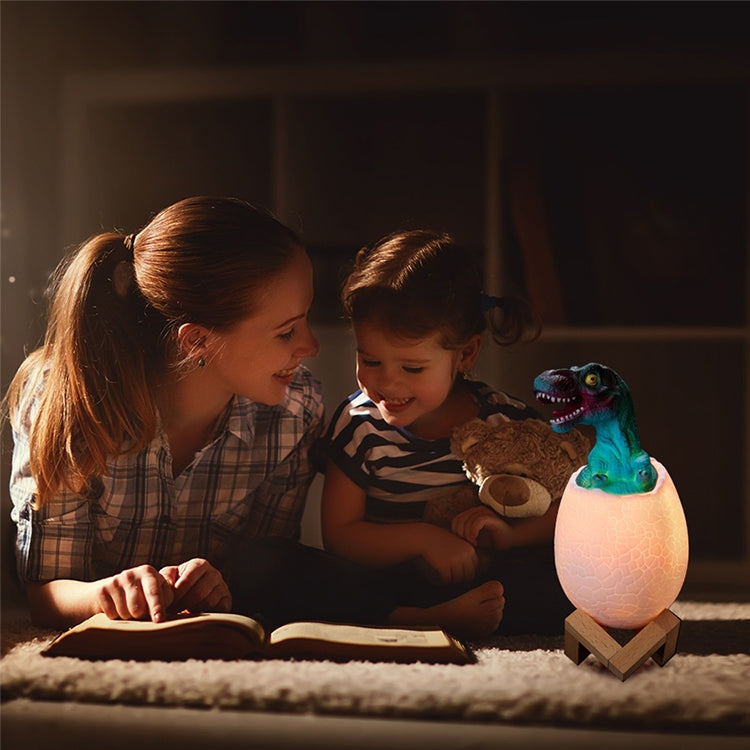 Tyrannosaurus Shape Creative Touch 3D Decorative Night Light, 16-color Patting Remote Control Version