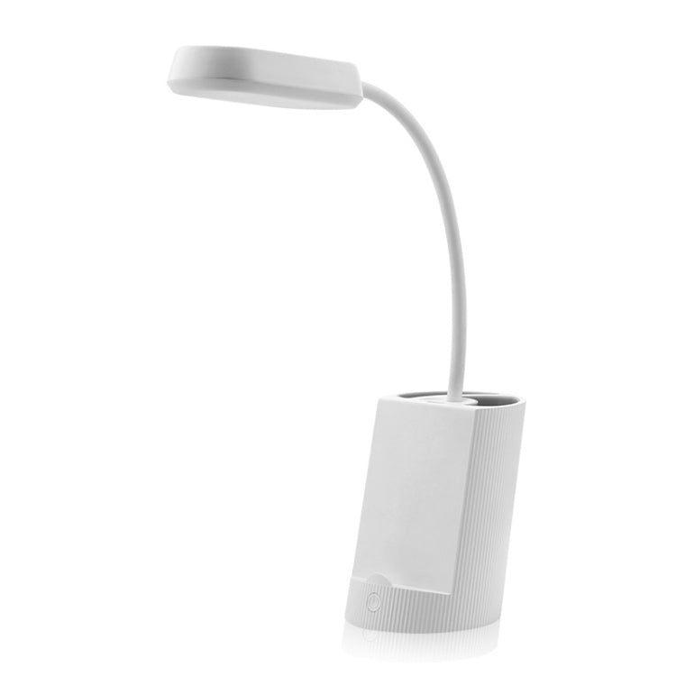 D16 Multi-function Folding Eye Protection LED Desk Lamp with Pen holder (White)