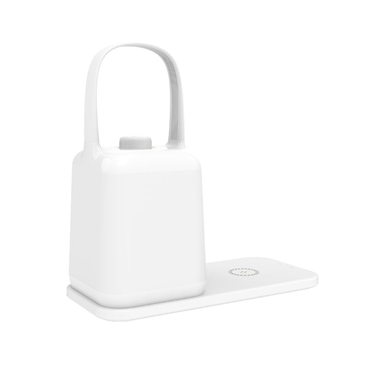 LED Smart Bedside Night Light Portable Lantern with Wireless Charging Function