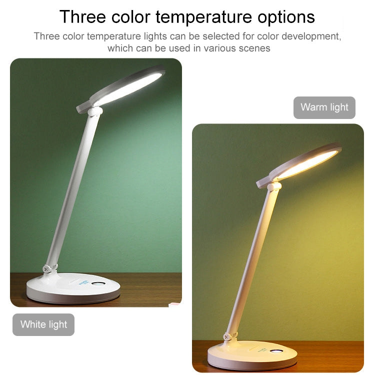 LED Student Learning Eye Protection Foldable Rechargeable Desk Lamp, Built-in 4000mAh Battery