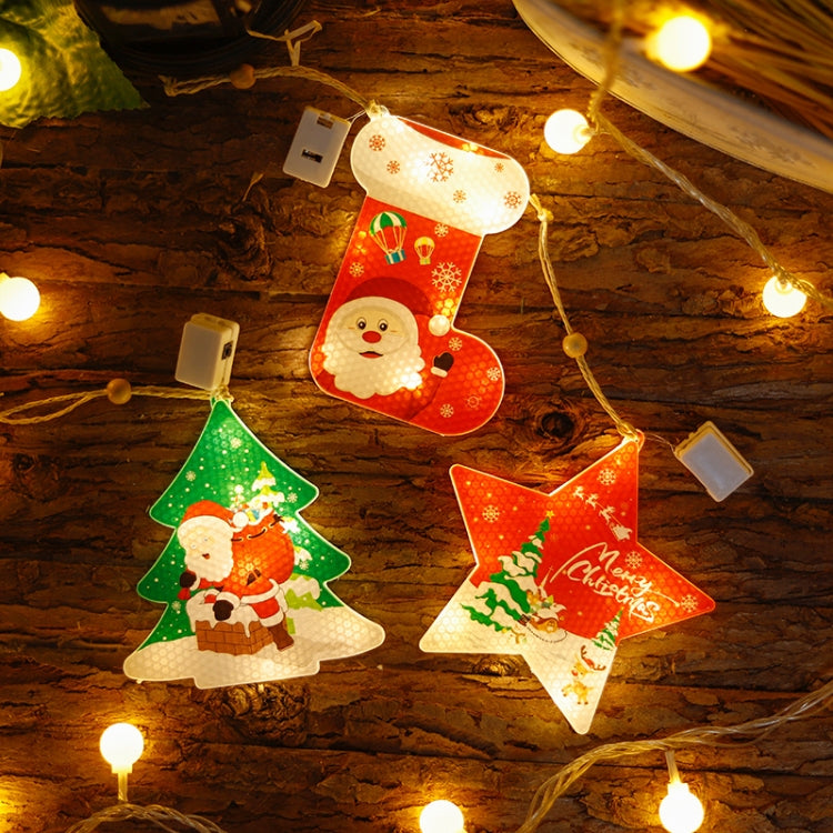 6 in 1 LED Christmas Pendant String Lights USB Holiday Decoration Light