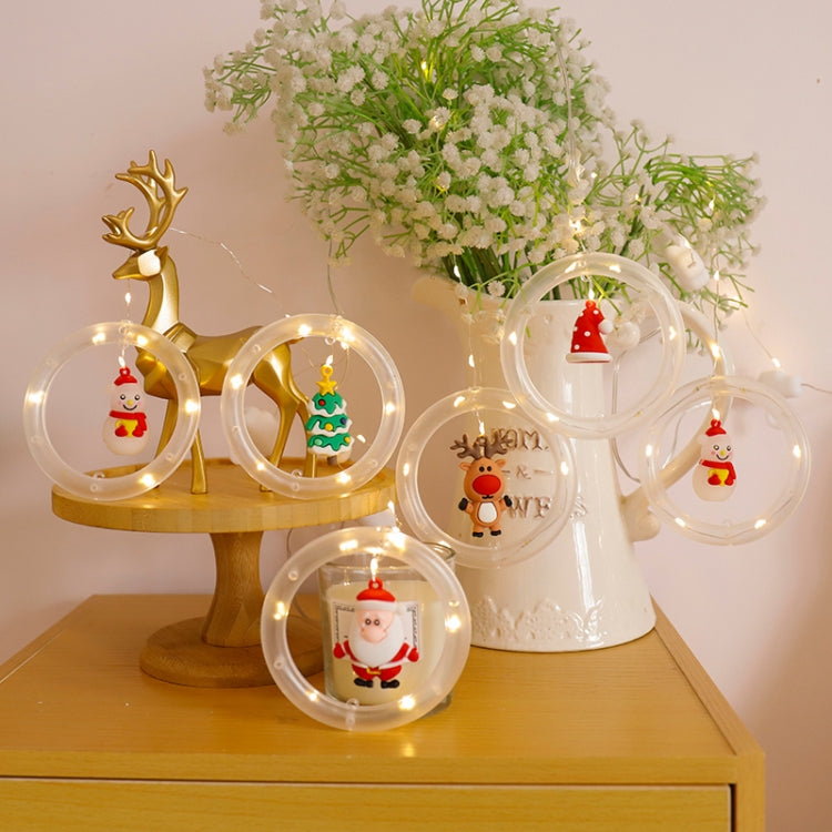 LED Christmas Wishing Ring Curtain String Lights USB Holiday Decoration Light