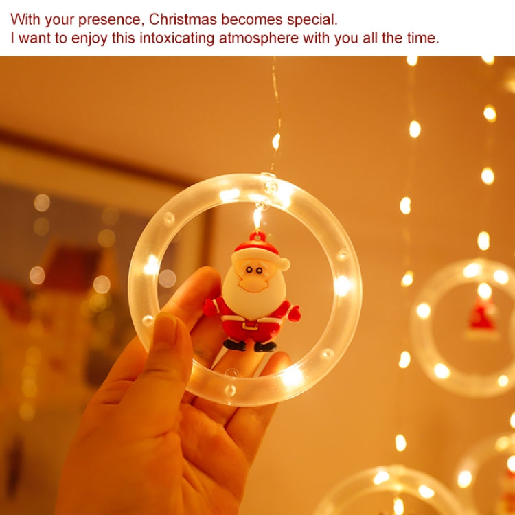 LED Christmas Wishing Ring Curtain String Lights USB Holiday Decoration Light