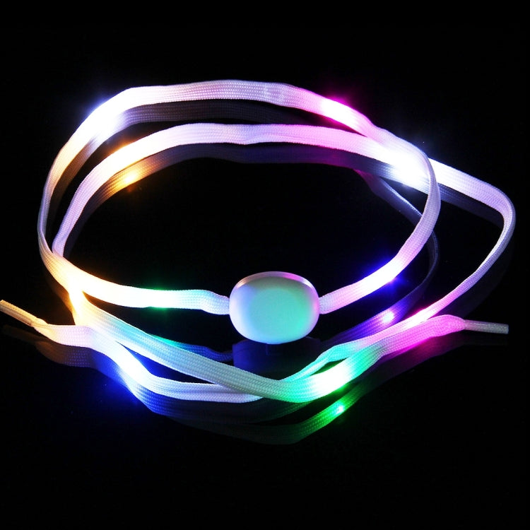 1 Pair 1.1m CR2032 Button Batteries Powered LED Shoelace Lamp / Decoration Light Strip