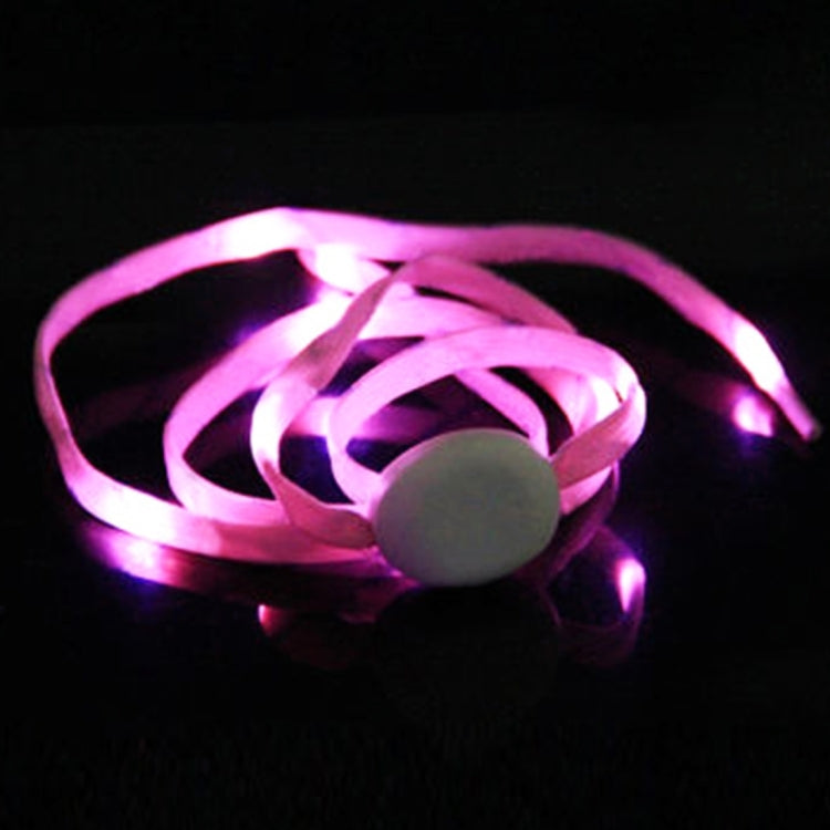 1 Pair 1.1m CR2032 Button Batteries Powered LED Shoelace Lamp / Decoration Light Strip