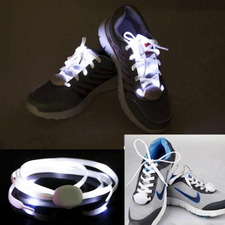 1 Pair 1.1m CR2032 Button Batteries Powered LED Shoelace Lamp / Decoration Light Strip