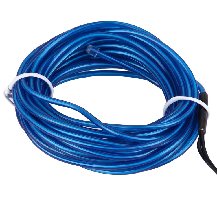 5m EL Cold Light Flexible Strip Light, 2 x AA Batteries Powered with Clip(Blue Light)