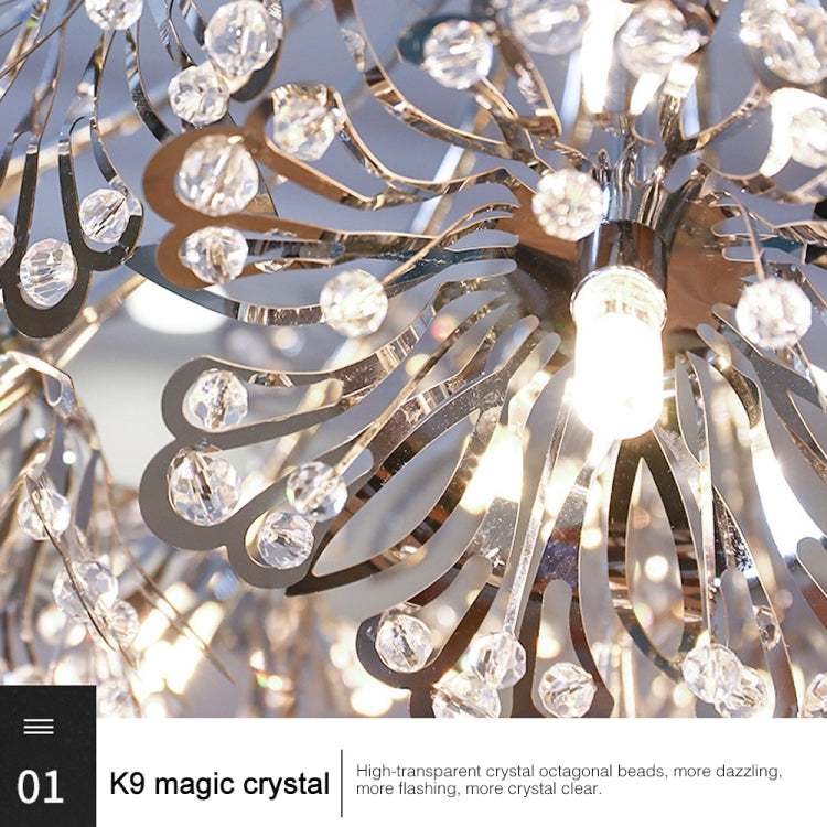 19 Leds White Light LED Creative Dandelion Lamp Simple Living Room Bedroom Lamp Pendant Light