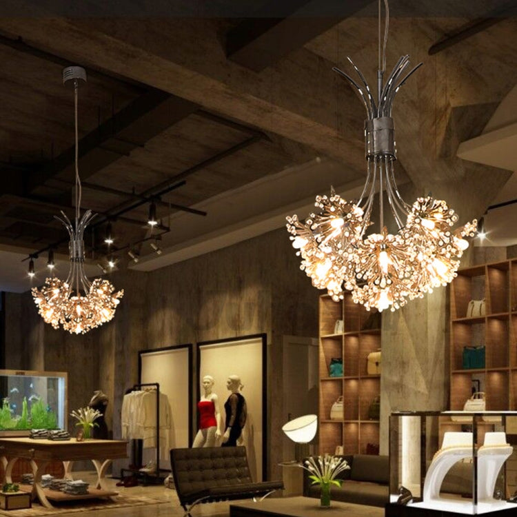 19 Leds White Light LED Creative Dandelion Lamp Simple Living Room Bedroom Lamp Pendant Light