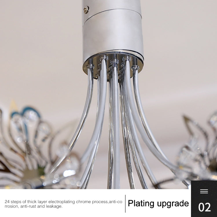 19 Leds White Light LED Creative Dandelion Lamp Simple Living Room Bedroom Lamp Pendant Light