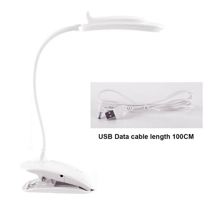 YouOKLight Fexible  Reading Light Cilp Desk Lamp, USB Rechargeable, 18 SMD-3528 LED, Touch Sensor LED, White Light