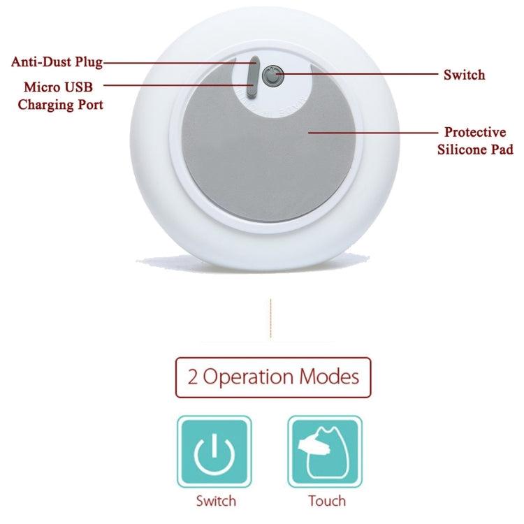YouOKLight  Silicone LED Night Light, Rechargeable, Color Changeable, Sensitive Tap Control